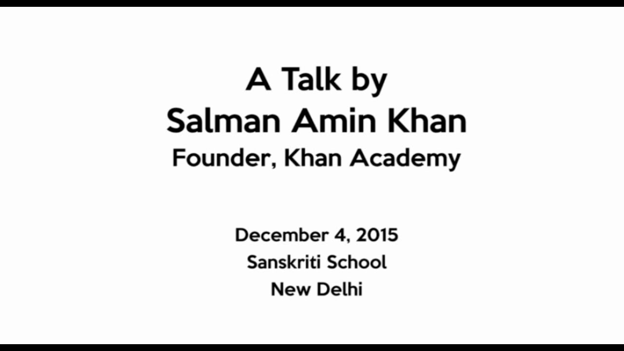 You Can Learn Anything Salman Khan Youtube