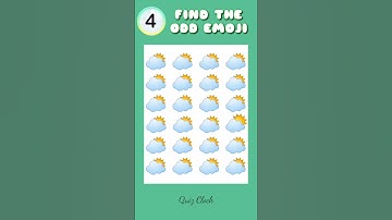 FIND THE ODD EMOJI PART 106 #shorts #howgoodareyoureyes #emojipuzzlequiz #emojichallenge