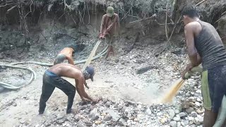LOOKING FOR GOLD BY MACHINE IN KALIMANTAN INDONESIA | GOLD FINDING MACHINE