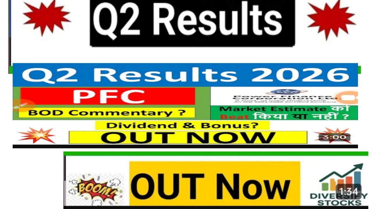 PFC Q2 Results 2026|PFC Results today ||PFC share latest news |power finence corparation