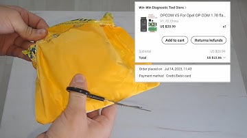 AliExpress OP-COM V5 (v1.70) Opel Diagnostic OBD2 Unboxing 25#