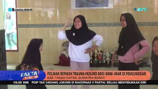 Polwan Berikan Trauma Healing Bagi Anak-Anak Di Pengungsian Kab.Tanah Datar - Fakta Terkini