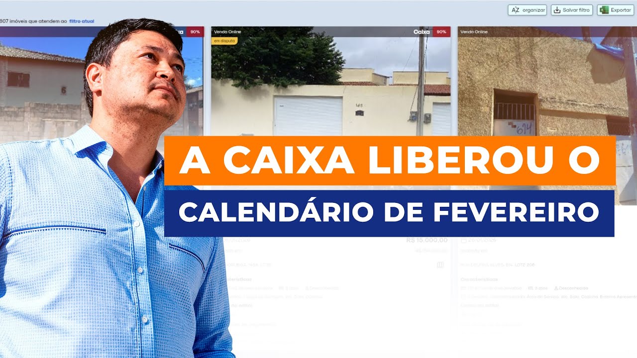 CAIXA LIBERA MAIS DE 8 MIL IMÓVEIS DE LEILÃO NO MÊS DE FEVEREIRO!