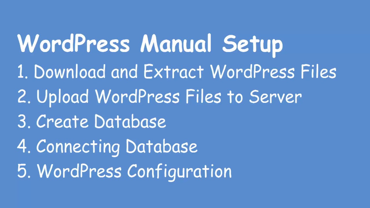 WordPress Manual Setup for Web Developers EP.1 Download & Extract ...