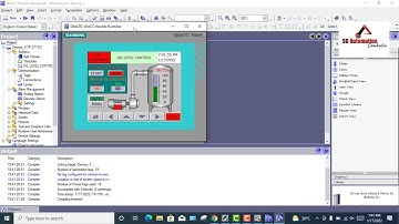 Oil Level Control using PLC S7 300 Analog input and Ultrosic Sensor || WinCC Flexible - TIA Portal