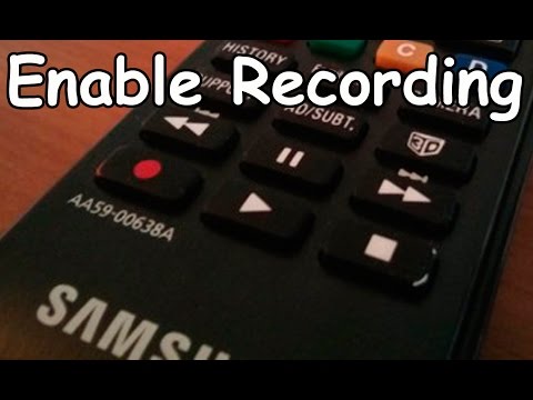 Enable Record on USA Samsung Smart TV