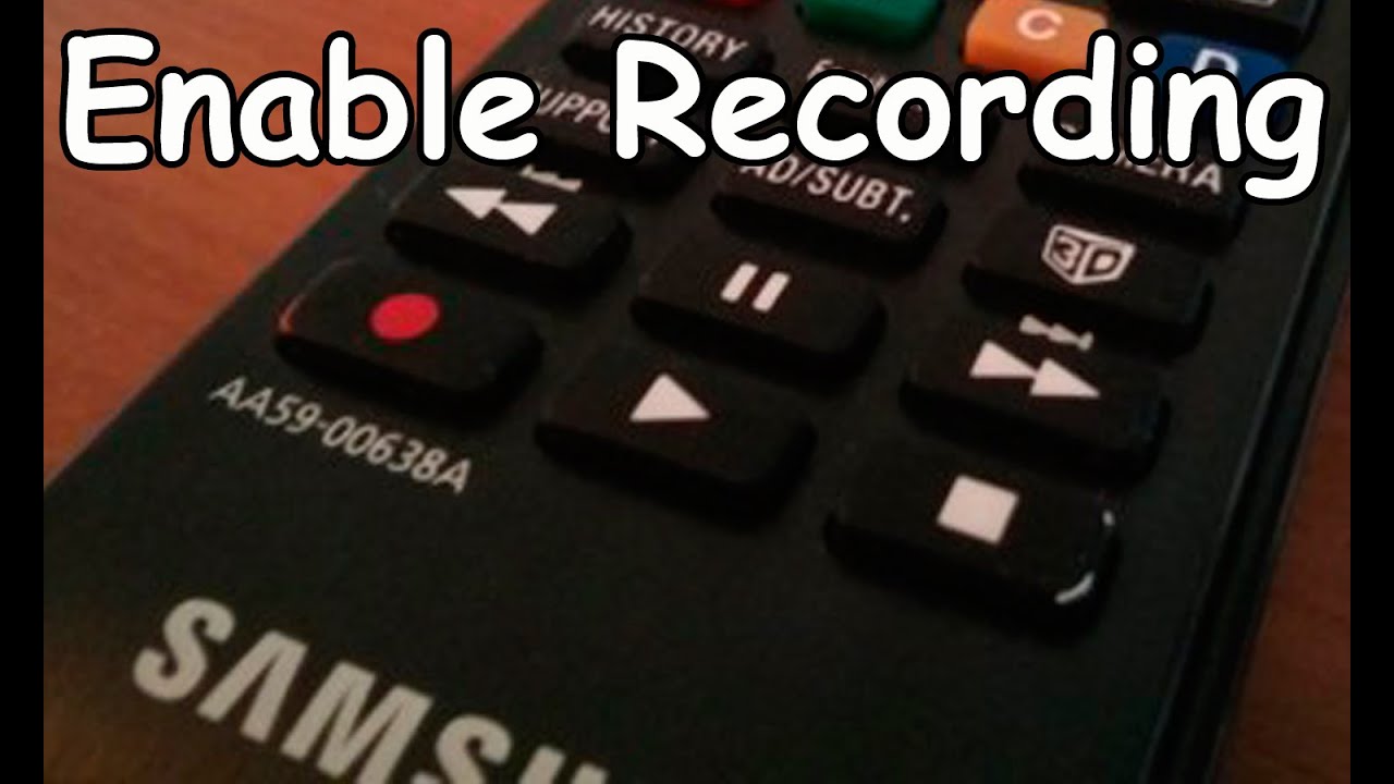 Where is the Record Button on Samsung Smart Tv Remote  