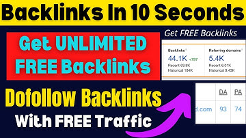 FREE Backlinks In 10 Seconds! - How To Create UNLIMITED Backlinks For FREE | Traffic Guru
