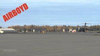 C-17 Takeoff And Landing - Joint Base Elmendorf Richardson