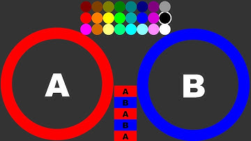 The Team "A" vs "B" Eliminations Marble Race ASRM in Algodoo