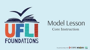 UFLI Foundations: Model Lesson Day 1 (Full Length)