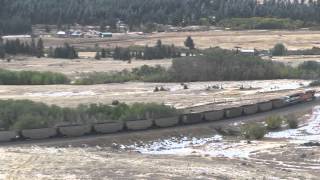Iron Ridge and a coal train, Mullan Pass