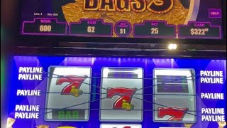 Magic Slots Playing Mr. Money Bags 3 Slot Max Bet $25 WIN on 777