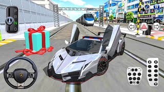 How To Get The Police Car Lamborghini Veneno - 3D Driving Class 2 2024 - Unlock New Car screenshot 5