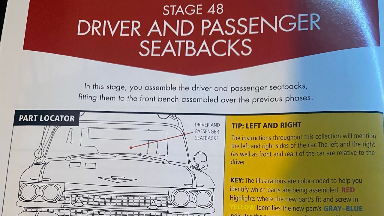 Build the Ghostbusters Ecto 1 stage 48-Driver and passenger Seatbacks