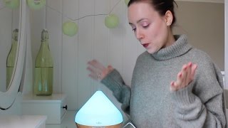 ASMR Whisper Aromatherapy Relaxation | Unboxing Oil Diffuser | Tapping & Scratching | anjou.com