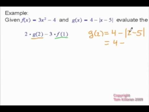 Evaluating a Function, Functional Expression