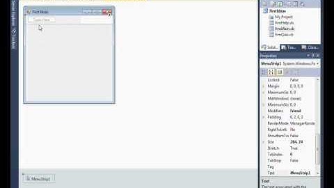 03-Adding a menu bar to a Visual Basic program