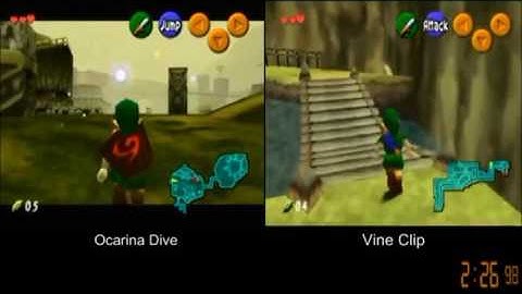 OoT Bingo: Ocarina Dive vs Vine Clip Comparison