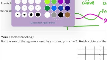 Topic 8.4 & 8.6 Finding Area Between Curves Expressed as Functions of x