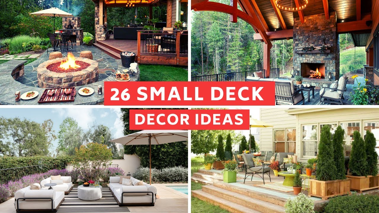 Small Deck Ideas With Outdoor Furniture & Decoration BEST COLLECTION