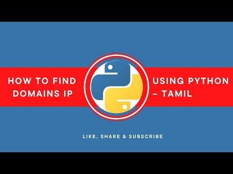 How to Find Domains IP Using Python – Tamil