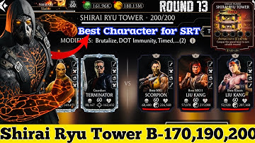 Shirai Ryu Tower Boss Battle 200 & 170,190 Fight + Reward MK Mobile | BD Tremor