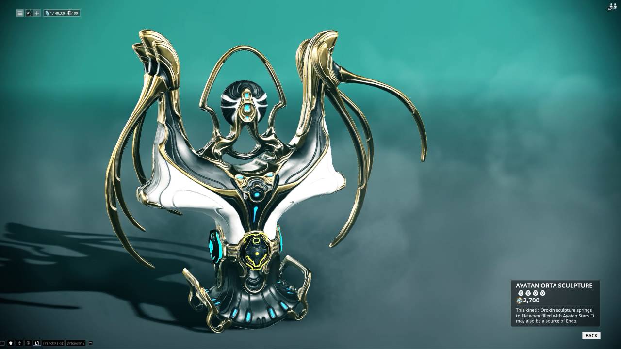 Warframe Ayatan stars to sculpture how to YouTube