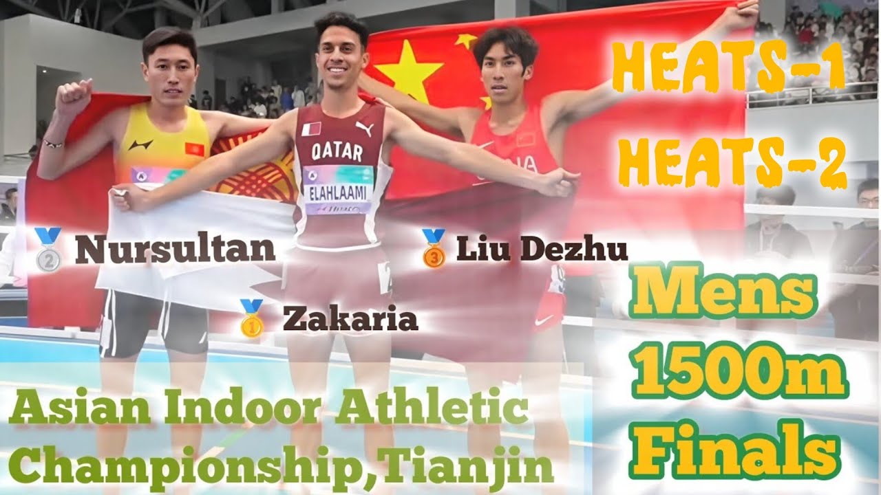 Men's 3000m Final Asian Indoor Athletics Championships 2026 Kazuya