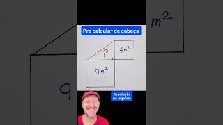 Pra calcular a área do triângulo de cabeça