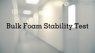 Bulk Foam Stability Test of Foregen Rice Protein