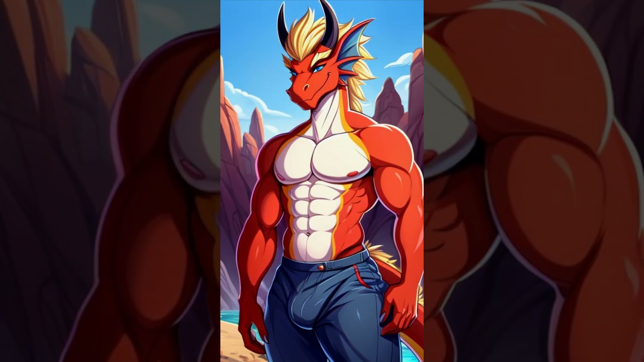 Hot Dragons Male Shorts #01 