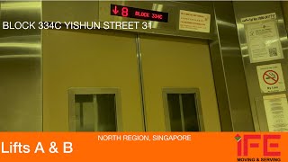 HDB Block 334C Yishun || IFE Elevator