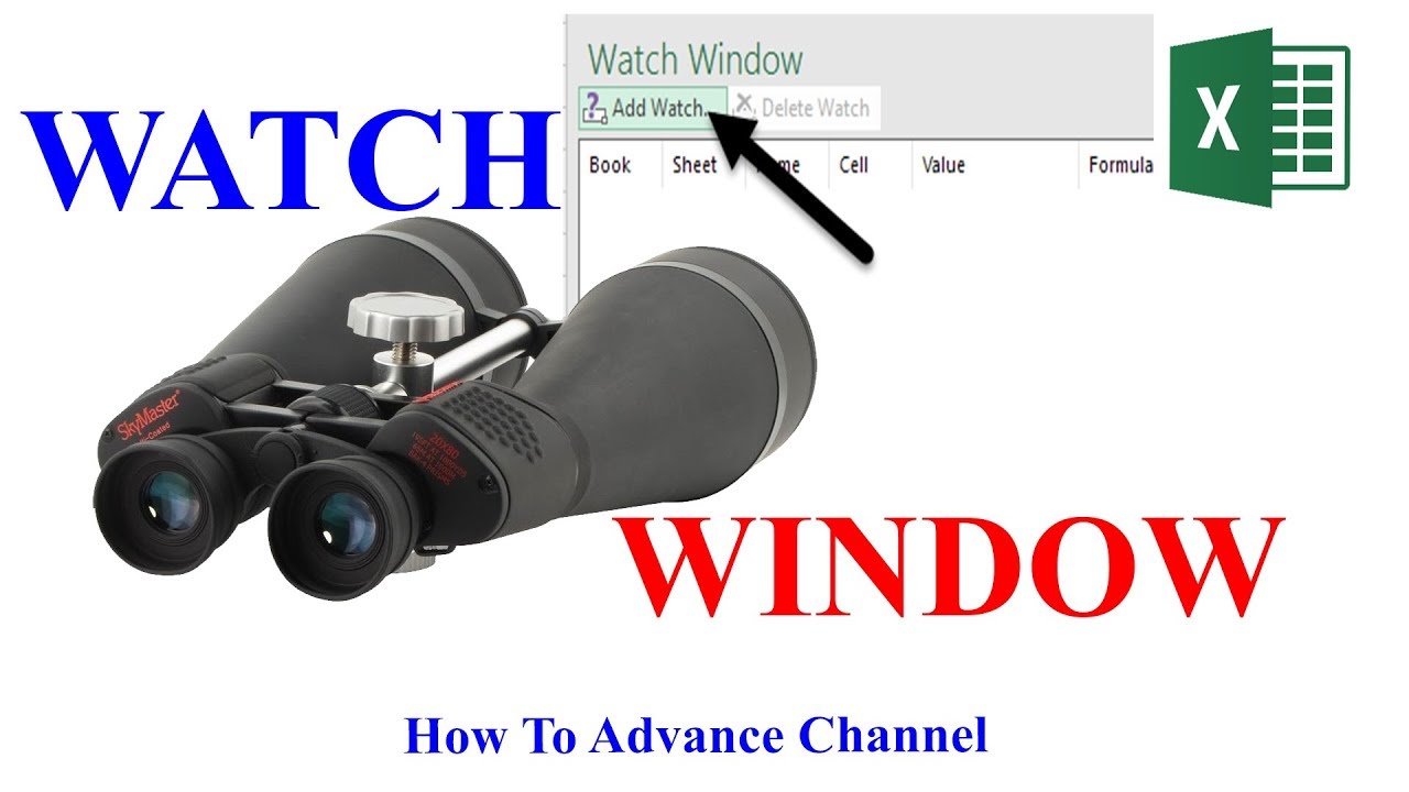 Excel | Cách Sử Dụng Chức Năng Watch Window Trong Excel - YouTube