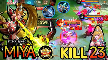 WTF DAMAGE...☠️ THIS MIYA 1 HIT BUILD 2024 IS BROKEN!! (build and emblem)