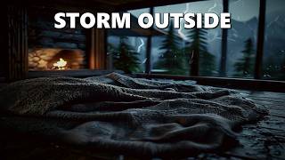 A Thunderstorm at a High Mountain Cabin • 10 Hours for Sleeping