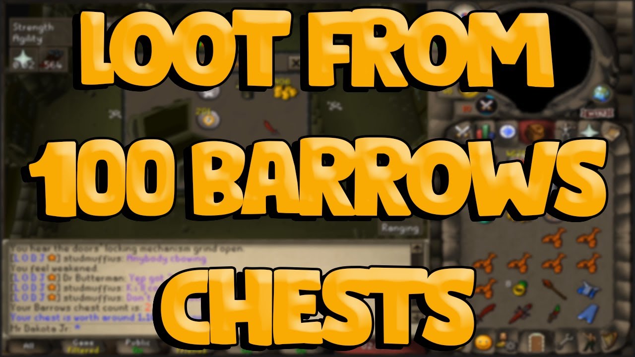 Loot From 100 Barrows Chests OSRS 6 YouTube