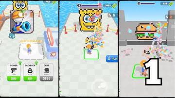 Block Crusher: Break The Wall - Gameplay Walkthrough Part 1 Stickman Block Crusher Stack Machine