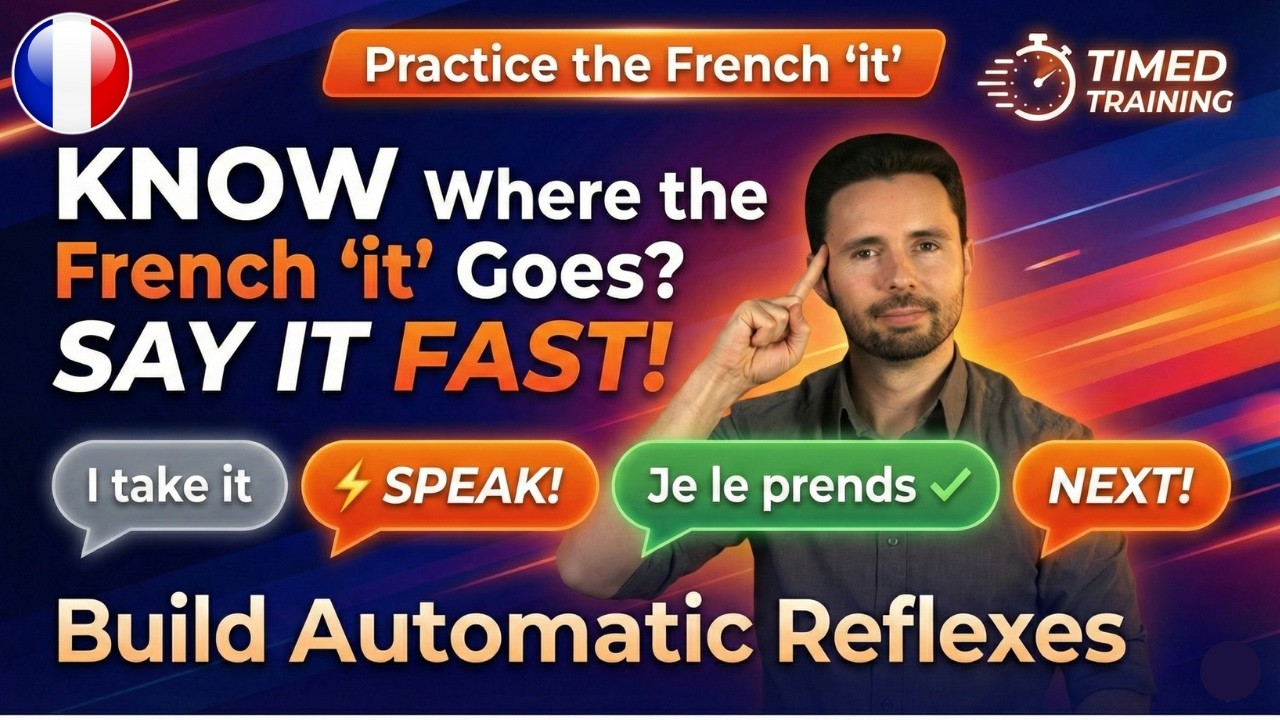 You Know Where the French 'it' Goes. Can You Say It FAST? (10-Min Reflex Test)
