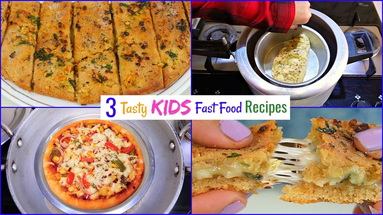 3 FAST FOOD Recipes for Kids | CookWithNisha | Cook With Nisha