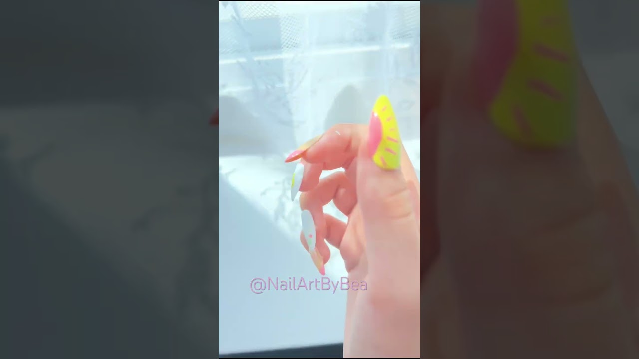 Nail transition! :they r stuck on by blue tack! 