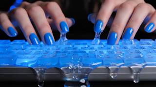 100% IMPOSSIBLE Blue Keyboard ASMR 🧊🍫 (1 Hour) No Talking | Sleep, Study, Focus screenshot 2