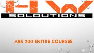 ABS 200 Entire Courses