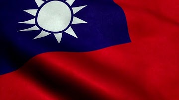 [10 Hours] Taiwan Flag Waving - Video & Audio - Waving Flags