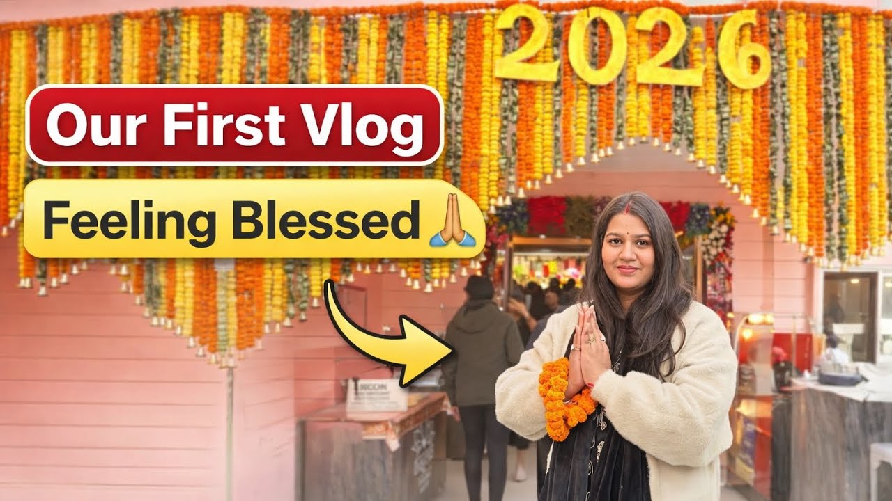 Our First Vlog 🙏 | Temple Visit | Feeling Blessed 🌸 | Divya Ashish Vlogs