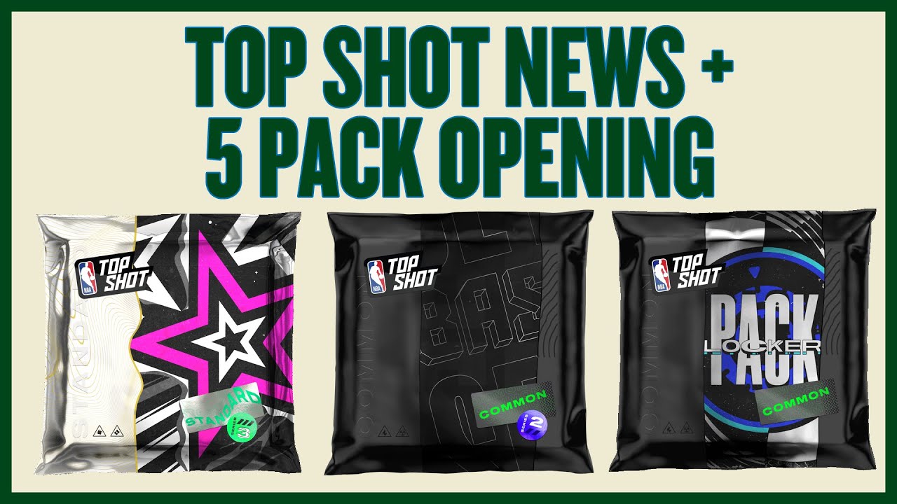 NBA Top Shot | 5 Pack Opening + Top Shot News | Pulling Some Debut Moments