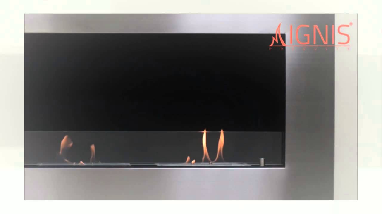 Optimum Recessed Bio Ethanol Fireplace by Ignis YouTube
