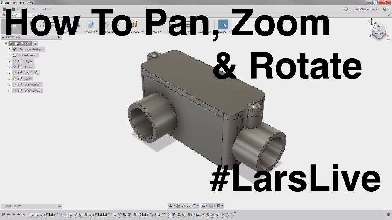 Fusion 360 — Beginner! How To Pan, Zoom, Rotate &... - youtube