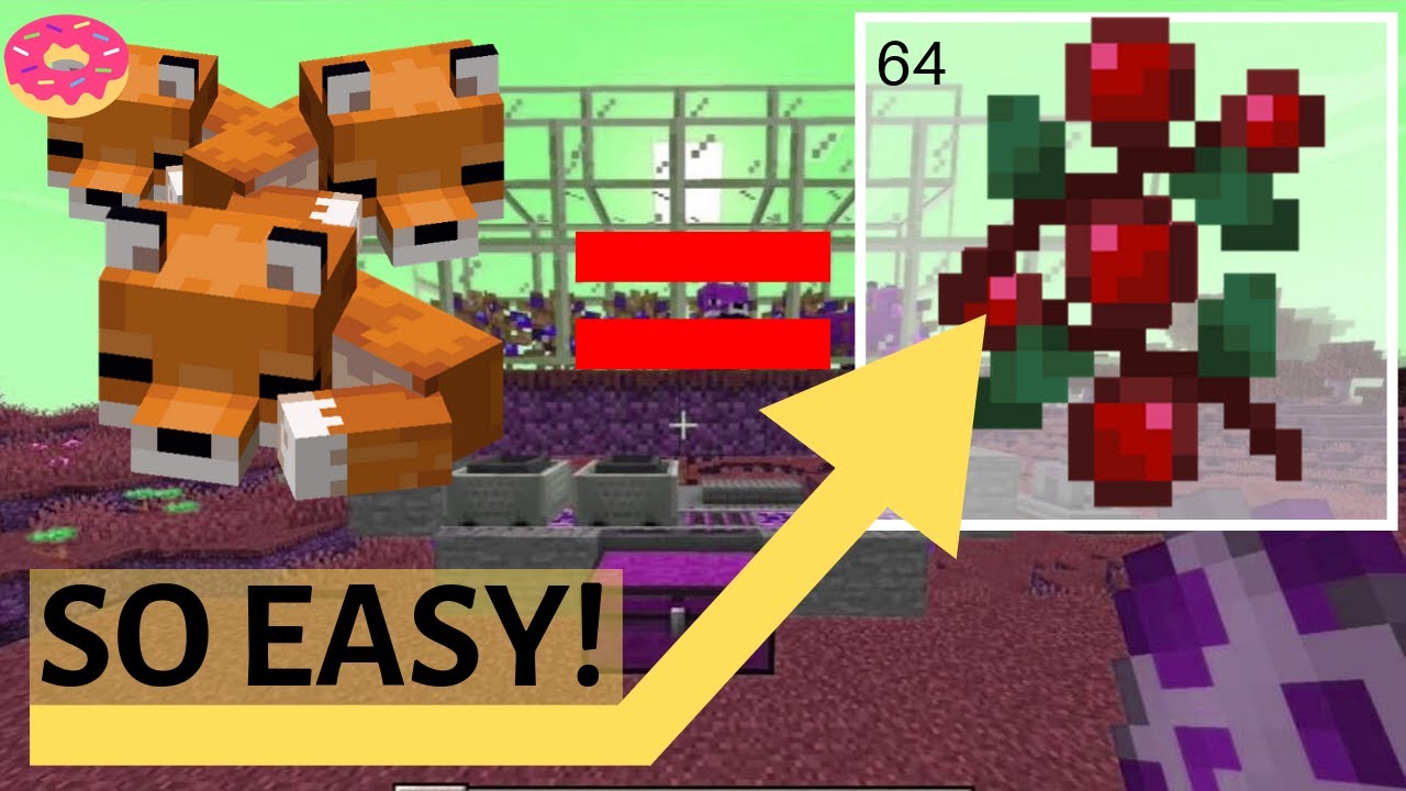Fully Automatic Minecraft Berry Farm! - YouTube