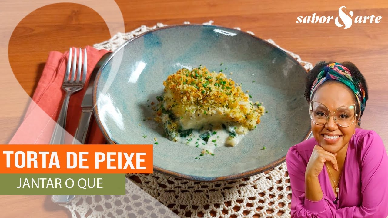 Torta de peixe e espinafre com crosta de purê gratinado | Jantar O Quê? com Larissa Januário